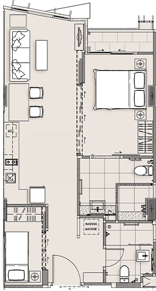 63 ตร.ม. Floorplan